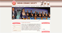 Desktop Screenshot of indianceramicsociety.org