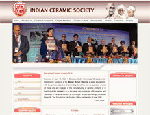 Tablet Screenshot of indianceramicsociety.org